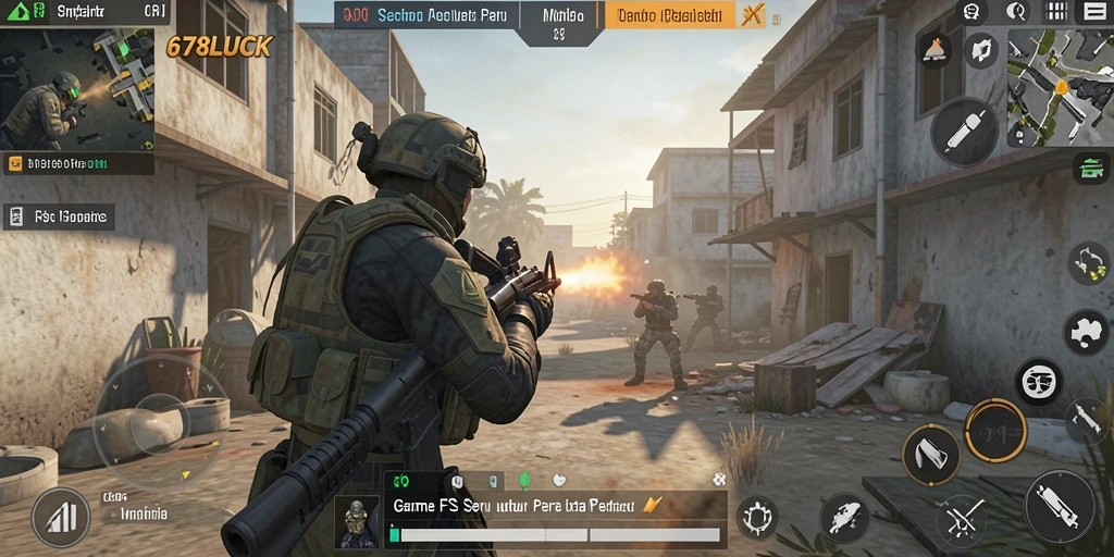 Tampilan gameplay <strong>678LUCK</strong> yang mendebarkan dan intens.