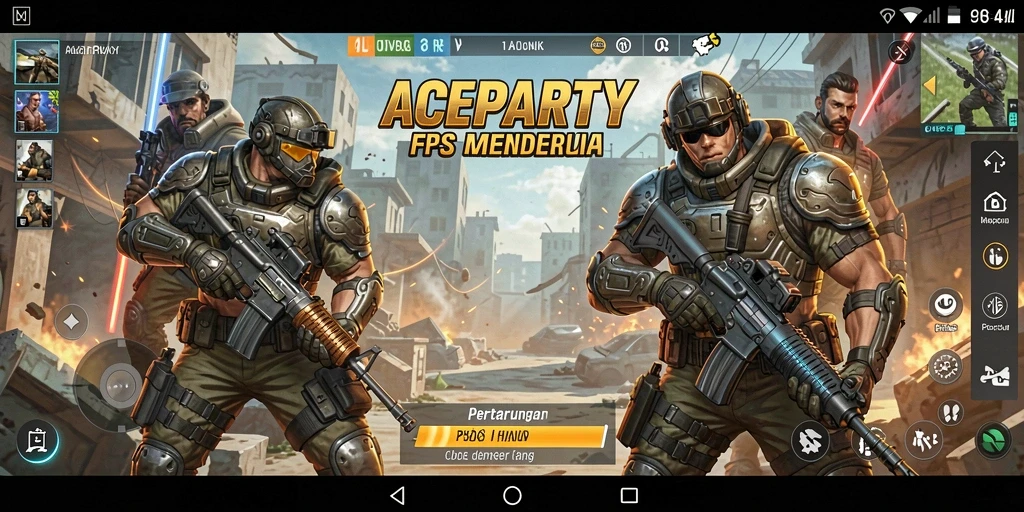 Gameplay seru dan menegangkan dalam ACEPARTY.