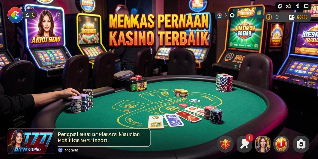 Tampilan menarik dari gameplay Kasino di AT777.