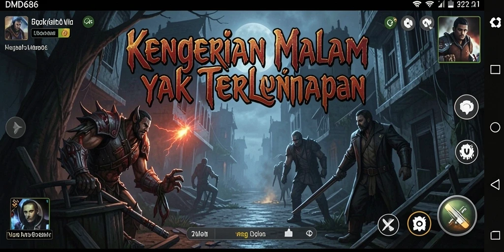 Screenshot gameplay menampilkan suasana Horror yang mendebarkan.