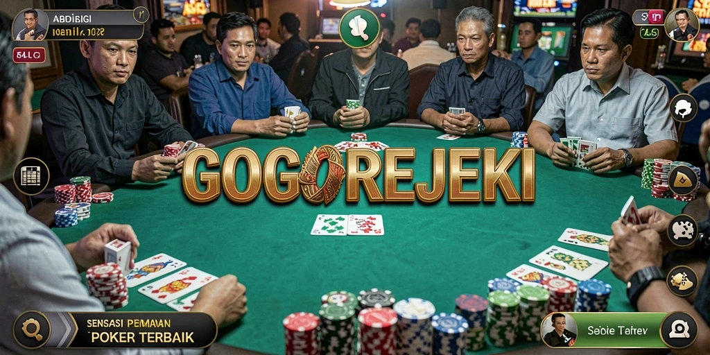 Tampilan seru gameplay poker di GOGOREJEKI.