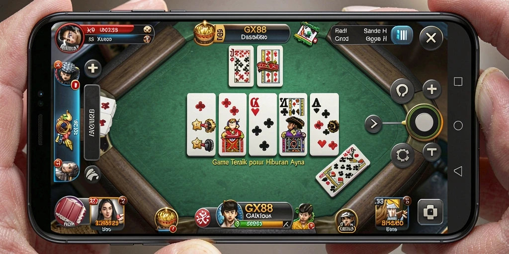 Tampilan gameplay Domino GX88 yang menegangkan dan seru.