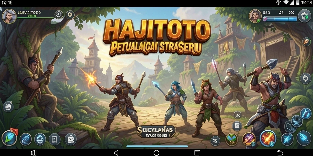 Screenshot utama HAJITOTO menunjukkan gameplay yang seru dan dinamis.