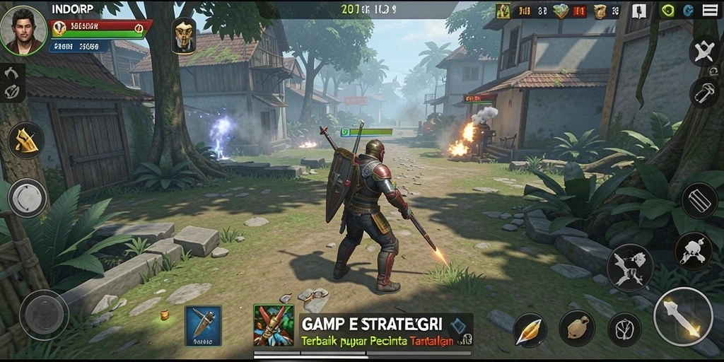 Tampilan gameplay menegangkan dan strategis di INDORP.