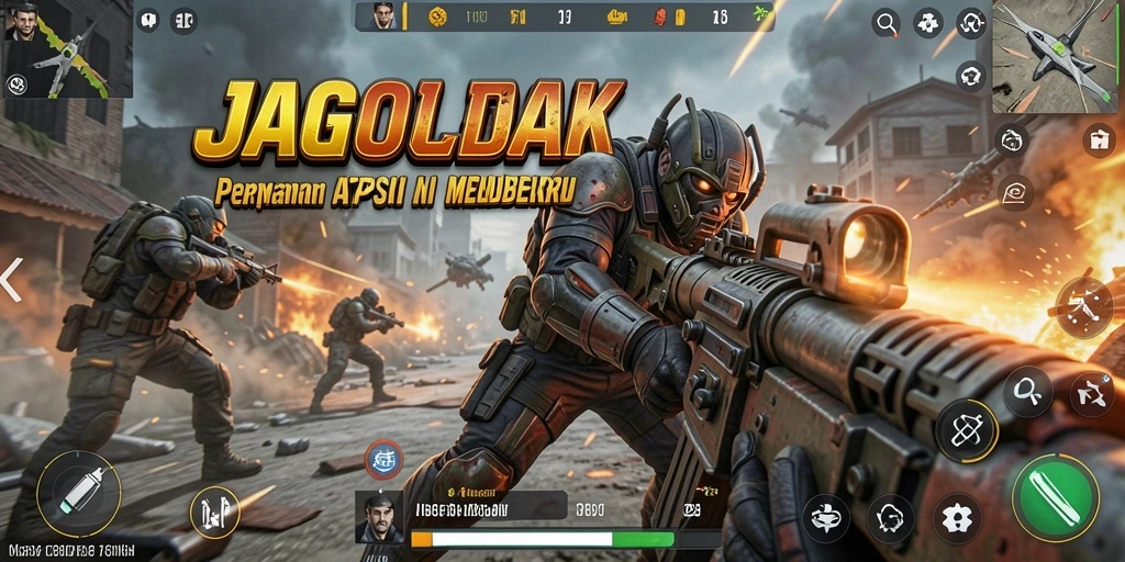 Tampilan gameplay menegangkan di JAGOLEDAK dengan aksi yang tersaji.