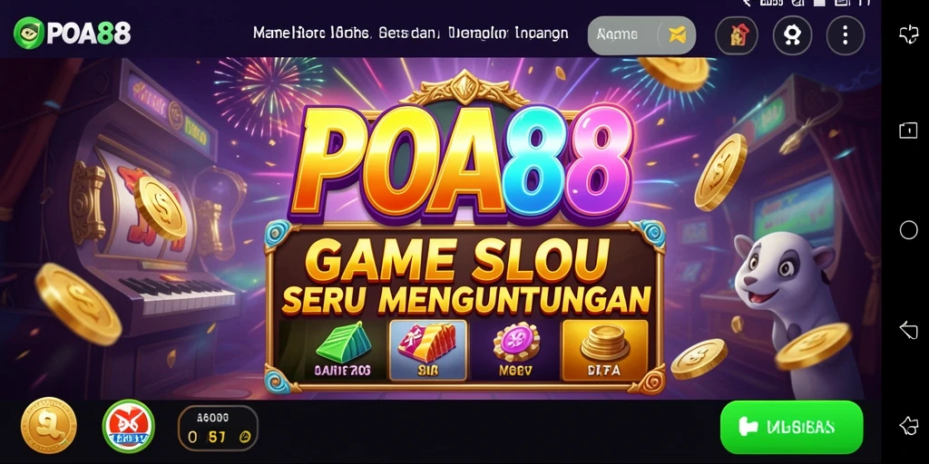 Tampilan gameplay menarik dari POA88 dengan mesin slot beragam.