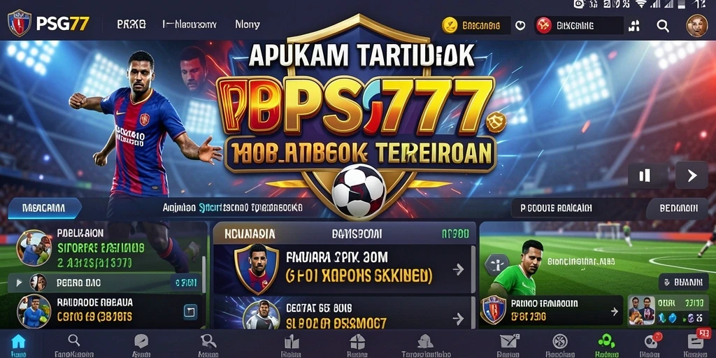Menampilkan tampilan menarik dari aplikasi Sportsbook PSG77.