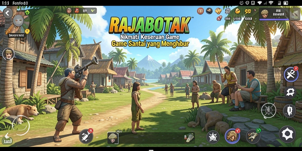 Tangkapan layar permainan RAJABOTAK menampilkan aksi yang seru dan menyenangkan.