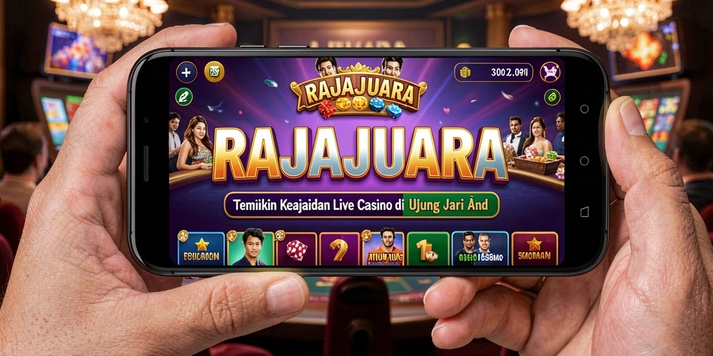 Tampilan menarik gameplay Live Casino RAJAJUARA dengan dealer langsung.