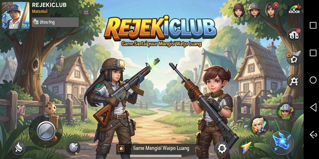 Tampilan gameplay menarik dari REJEKICLUB yang penuh warna.