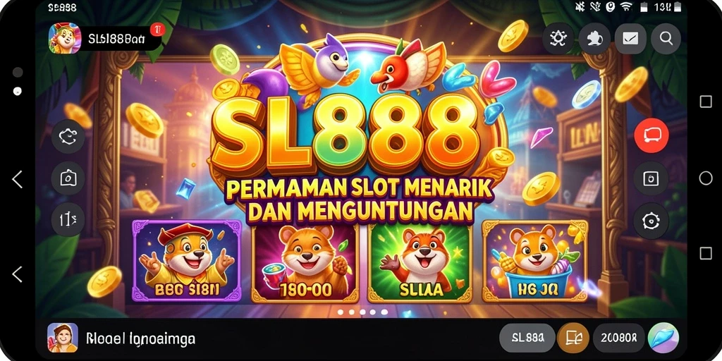 Tampilan menarik dari gameplay Slot SL888 yang seru.