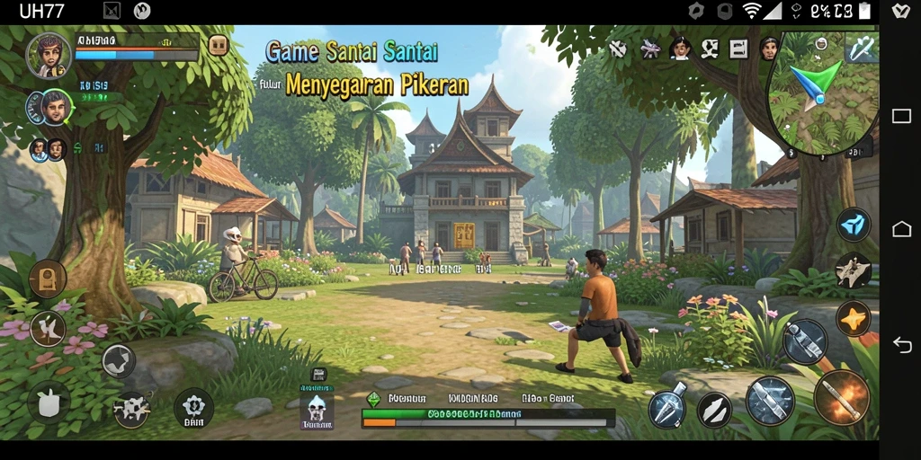 Gameplay UH77 yang seru dan menghibur dengan berbagai aktivitas.