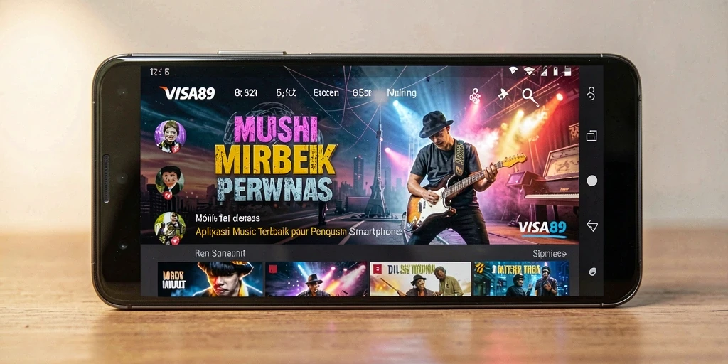 Tampilan gameplay <strong>VISA89</strong> saat pengguna menikmati musik dengan fitur interaktif.